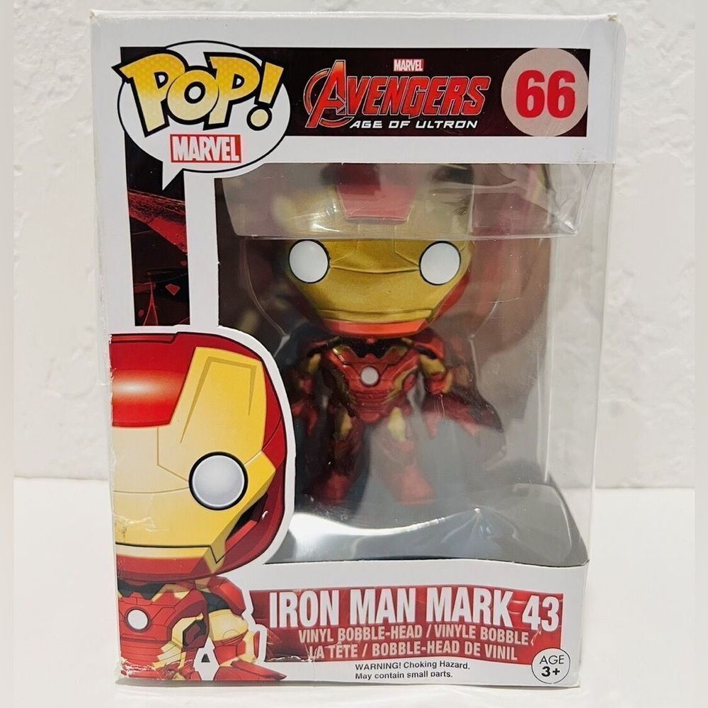 Funko Marvel Avengers Age of Ultron #66 Pop Iron Man Mark 43 Vinyl Figure